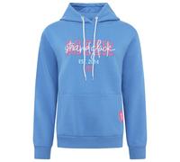 Hoodie Zwillingsherz "Meer Strandglück" blau - in fünf Größen XXL