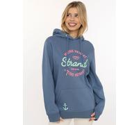 Hoodie ZWILLINGSHERZ "Meine Heimat", Damen, Gr. L/XL, jeans, Sweatware, Obermaterial: 50% Baumwolle, 50% Polyester, normal normal, ohne Ausschnitt, angesetztes Bündchen, Sweatshirts Hoodie, mit aufges