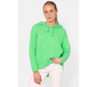 Hoodie ZWILLINGSHERZ ""Moin"", Damen, Gr. L/XL, grün, Sweatware, Obermaterial: 70% Baumwolle, 30% Polyacryl, unifarben, comfort fit hüftlang, hoch geschlossener Ausschnitt, Sweatshirts Hoodie, Kapuze,