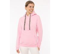 Hoodie ZWILLINGSHERZ ""Nelina"", Damen, Gr. M, pink, Sweatware;Feinripp;Feinstrick, Obermaterial: 50% Baumwolle, 50% Polyester, bedruckt, unifarben, hüftbedeckend, ohne Ausschnitt, Rippbündchen mit Da