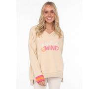 Zwillingsherz Sweatshirt "Talisa" in Beige - 51% | Größe L/XL | Damenpullover
