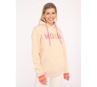 Hoodie ZWILLINGSHERZ ""Rahel"", Damen, Gr. M, beige, Sweatware, Obermaterial: 50% Baumwolle, 50% Polyester, modisch, Basic normal, ohne Ausschnitt, Langarm angesetztes Bündchen, Sweatshirts, Mit Kontr