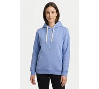 Hoodie ZWILLINGSHERZ "Strand Meer Küste", Damen, Gr. XXL, blau, Sweatware, Obermaterial: 50% Baumwolle, 50% Polyester, unifarben mit Farbeinsätzen, regular fit normal, hoch geschlossener Ausschnitt, a