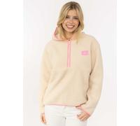 Hoodie ZWILLINGSHERZ "Zwillingsherz", Damen, Gr. S, light beige, Plüsch, Obermaterial: 100% Polyester, kontrastfarbene Details, unifarben, bequem Po-bedeckend, ohne Ausschnitt, abgesteppte Kante, Swea