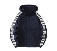 Hoodiejacke Casual Sport Mode Langarm Jacke Herren Persönlichkeit Trend Gutaussehend Übergangsjacke Bergsteigen Camping Workout Outdoorjacke Herren C-Blue XL