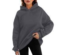 Hoodies Für Damen, Sweatjacke Damen Mit Kapuze, Übergroße Damen Sweatshirts Pullover Kapuzenpullover Künstlich Kurz Samt Übergroße Kapuzenpullover Fleece Kapuzenpullover Lockere Leichte Winter