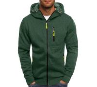 Hoodies für Herren UK: Kapuzen-Sweatshirt mit durchgehendem Reißverschluss, leichte Sportbekleidung, athletisches Workout, Sport, Hoody mit Reißverschlusstaschen, Laufen, Fitness, Kapuze, Jacken,