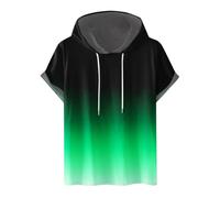 Hoody Damen mit Kapuze Einfarbig Kurzarm Kapuzenpullover Modische Sweatshirt Locker Kapuzenpulli Plus Size Hoody Oberteile Bequem Baumwolle Bluse Sommer Klassisch Tops Sportshirt Sommershirts