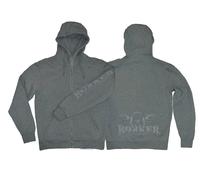ROKKER Zip Light Grey Hoddie, hellgrau Größe: M