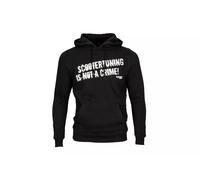 Hoody Scootertuning is not a Crime unzipped schwarz Größe L