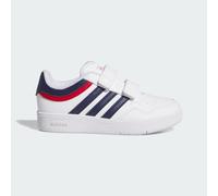 Hoops 4.0 Schuh Cloud White / Dark Blue / Better Scarlet 28
