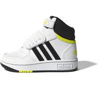 Adidas Hoops MID 3.0 AC I Sneaker, FTWR White/core Black/Beam Yellow, 21 EU