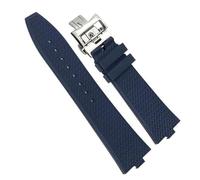 hoosouk Uhrenarmbänder Aus Fluorkautschuk Für Vacheron Constantin Overseas, Konvexes Schnellwechsel-Gerätearmband(Blue)