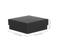 HOOTNEE 10 Schwarze Rechteckige Schmuckgeschenkboxen mit Leichtem Design und Schützender Schaumstoffpolsterung Elegante Verpackungskartons für Ohrringe und Geschenke zu Besonderen