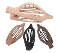HOOTNEE Dekorative Französische Flache Haarspangen aus Kunststoff für Dickes Haar Modische Haarklammern 4 Stück pack Vielseitig Einsetzbar für Elegante und Looks