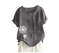 HOOUDO Angebote des Tages Heute Damen Damen Sommerbluse Kurzarm Abendmode Damen Festlich Große Größen Rüschen Oberteil Damen Rollkragenshirt Damen Sale Angebote Bestellung