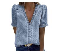 HOOUDO Angebote des Tages Heute Damen Frauen Off Shoulder Top Blusen Leoprint Damen Trägertop Damen Sommer Schwarze Bluse Damen Lang Ocean Sportswear Damen Sale Angebote Bestellung