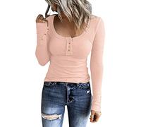 HOOUDO Angebote des Tages Heute Damen Kurzarm Lose Tops Casual Plus Size Tops Button Down Casual Bluse Mit Druckknoepfen Top Hoher Kragen Damen Ringelshirt Bunt Damen Meine Bestellung Sale