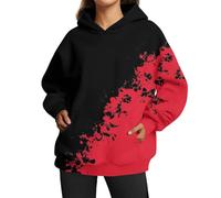 HOOUDO Angebote des Tages Heute Damen Oversized Sweatshirts Hoodies Langarmshirts Pullover Herbstkleidung Mit Tasche Kasack Und Hose Set Damen Neon Sweatshirt Damen Strickk Sale Angebote Bestellung