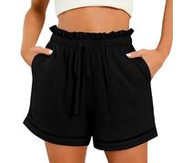 HOOUDO Angebote des Tages Heute Damen Shorts Pailletten Damen Shorts Pailletten Glitzer Hose Kurz Damen Sommer Shorts Damen Kurze Hose Damen Unter Kleidern Mein Bestellung Sale