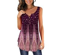 HOOUDO Angebote des Tages Heute Damen Sommer Bluse Damen Laessige Blusen Damen Baumwolle T Shirt Kasack Damen Weisse Umstandsbluse Damen Tunika Große Größen Damen 52/54 Meine Bestellung Sale