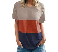 HOOUDO Angebote des Tages Heute Sporttop Damen Locker Shirt Fledermausaermel Schwarz Damen Kurzarmshirt Elegant Tshirt Kurze Aermel Damen Damen Oberteil Braun Sale Angebote Bestellung