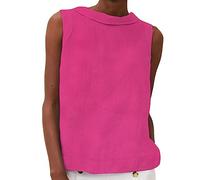 HOOUDO Angebote des Tages Sale Sommerset Damen Elegant Sommeroveralls Fuer Damen Unterhemd T Shirt Damen T-Shirt Aus Baumwolle Und Leinen Damen Gruene Bluse Damen Kurzarm Meine Bestellungen Sale