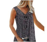 HOOUDO Damen Sale Angebote Sale Bohemian Kleidung Damen Bluse Lila Damen Kurzarm Elegantes Oberteil Damen Weiss Sportbekleidung Damen Oberteil Spaghetti Top Damen Weiß Sale Angebote Bestellung