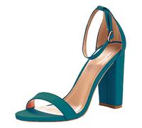HOOUDO Elegante Damen Sandalen Mit Keilabsatz High Heel Pumps Schuhe Für Frauen (Sky Blue, 39) Absatz Sommer Kitten Heels Schwarz Pantoletten Sexy Sling Back Slingpumps Beige Extra Breite Füße