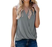 HOOUDO Outlet Angebote Sale Damen Gelbe T-Shirts Damen Neckholder Tankini Oberteil Traegertop Baumwolle Damen T Shirt Indianer Motive Damen Trachtenbluse Damen Gruen Meine Bestellungen Sale