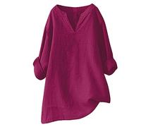 HOOUDO Outlet Angebote Sale Damen Satin Top Mit Spitze Bluse Mit Weiten Ärmeln Damen Frühlingskleider Für Damen Neon Gruen Tshirt Damen V Ausschnitt Oversize Damen Oberteile Meine Bestellungen Sale