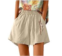 HOOUDO Sale Angebote Blitzangebote Kurze Hose Damen Stretch Shorts Damen Weiß Arbeitshose Kurz Kurze Weite Hose Damen Hosenrock Schwarz Damen Knielang Sporthose Mädchen Sale Angebote Bestellung