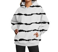 HOOUDO Sale Angebote Sale Angebote Damen Oversized Sweatshirts Hoodies Langarmshirts Pullover Herbstkleidung Mit Tasche Tunika Pullover Senioren Damen Pullover Schwarz Dame Sale Angebote Bestellung