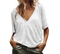 HOOUDO Sale Angebote Sale Angebote Hemdbluse Musselin Damen Damen Trainingsanzug, Leinen Transparentes T Shirt Damen Häkelpullover Damen Sommer Damen Thisirt Sommer Sale Angebote Bestellung
