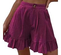 HOOUDO Sale Angebote Sale Angebote Hotpants Damen Wide Leg Beach Shorts Damen Cotton Damen Boxershorts Hosen Sommer Damen Kurze Hose Damen Sommer Radlerhose Damen Sport Sale Angebote Bestellung