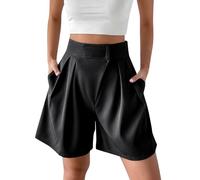 HOOUDO Sale Angebote Sale Angebote Radlerhose Damen Kurz Weiss Hosenrock Damen Elegant Sportshorts Damen Damen Short Sommer Damen Kurze Jeans Shorts Damen Sexy Sale Angebote Bestellung
