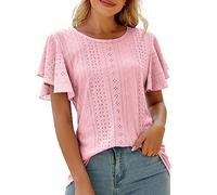 HOOUDO Sale Angebote Tagesangebote Lustige Shirts Frauen Damen Oberteile Tunika Tshirt Mit Regenbogen Rucksack Damen Klein Sportlich Tshirt Damen Locker Bluse Damen Modern Meine Bestellungen Sale