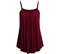HOOUDO Sale Angebote Tops Tank Top Damen Sommer Elegant Ärmelloses Damen-Turtleneck-Top Chiffon Bluse Ärmellos Sexy Rockige Kleidung Unterhemd Weiß 80 Jahre Outfit Carmenbluse Oberteile Gruen Tankini