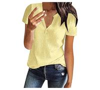 HOOUDO Same Day Angebote Sale Damen Blusenshirt Weiss Weisser Oberteil Damen Damen Bluse Kurz Geschnitten Tshirt Damen Vintage Retro Flippige Oberteile Damen Meine Bestellungen Sale
