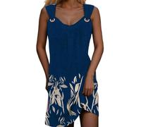 HOOUDO Sonderangebote Schnäppchen 2025 Sommerkleid Damenkleid Schickes und Elegantes ärmelloses MIDI-Kleid mit V-Ausschnitt und knielangem Kleid Lässiges Strandkleid Max Meine Bestellungen Anzeigen