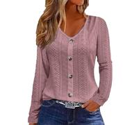 HOOUDO Sonderangebote Schnäppchen Rave Klamotten Damen Shirt Elegant Damen Festlich Camel Active Damen Bluse Oberteil Bauch Kaschieren Damen Tuerkise Bluse Damen Mein Bestellung Sale