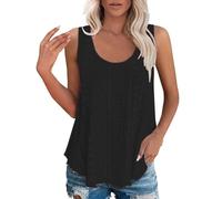 HOOUDO Sonderangebote Schnäppchen Sommer Top Weiße Tanktops Für Damen Tanktop Petrol Crop Tops Elegant Weisse Bluse Unterhemd Wolle Seide Spitze Fasching T Shirt Sweatshirt Oversized Weites