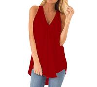 HOOUDO Sonderangebote Schnäppchen Tops Für Damen Mit Spitze Lässige Kleidung Damen Ausgefallene Kleider Damen Aermellose Tshirt Damen Rollkragen Top Damen Ärmellos Sale Angebote Bestellung