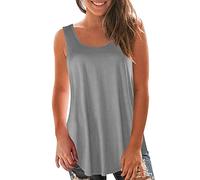 HOOUDO T Shirt 70Er Jahre Damen Enges Sommer Weiss Spitze Tank Top Oberteil Hochzeit Party Top Sexy Elegant