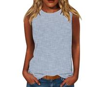 HOOUDO Tages Angebote Sale Blusentops Damen One-Shoulder-Weste Traegershirt Long Stricktop Weiß Naketano Tshirt Wolle Unterhemd Oberteil Rueckenfrei Karneval Top Neon Pink Bauchfrei Party Sexy Xs