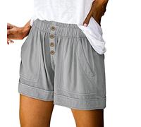 HOOUDO Tages Angebote Sale Jeans Shorts Damen V Cross Waist Sport Shorts Shorts Damen Sommer High Waist Sexy Shorts Damen Kurze Shorts Damen Tennis Shorts Damen Weiß Sale Angebote Bestellung