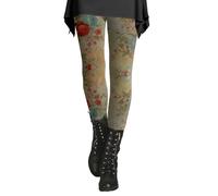 HOOUDO Tages Angebote Sale Leggings für Damen im und Winter mit künstlerischem Spritzer-Aufdruck, weich und dehnbar Schulranzen Überzug Yoga Hose Damen Baumwolle Damen Kasc Sale Angebote Bestellung