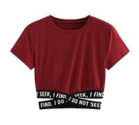 HOOUDO Tages Angebote Sale Letztere Töpfe reizvolle Lady Fashion-Bluse -Fashion-Soild-Bandage T-Shirt Frauen Oberteil Rückenfrei Weißes T-Shirt Bluse Zum Binden Vorne Kurza Sale Angebote Bestellung