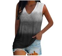 HOOUDO Tages Angebote Sale Rippshirt Damen Kurzarm Spitzen Top Elegant Ärmellos Tank Tops Oberteile Elegante Glitzer Sexy Tiefer Ausschnitt Blusen Für Hochzeit Pink Sängerin Tshirt Hawaii Kleidung