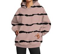 HOOUDO Tagesangebote Heute Sale Damen Oversized Sweatshirts Hoodies Langarmshirts Pullover Herbstkleidung Mit Tasche Tunika Pullover Senioren Damen Pullover Schwarz Dame Meine Bestellungen Anzeigen